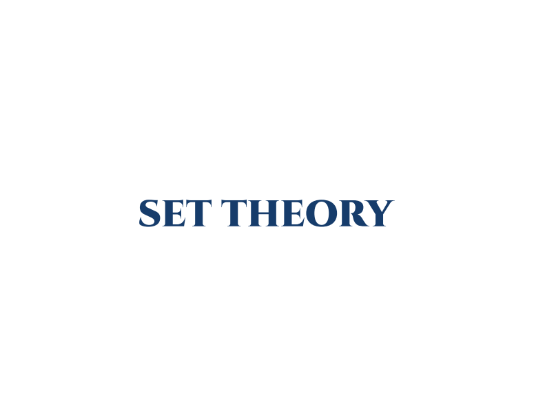 Set Theory - Text Lesson